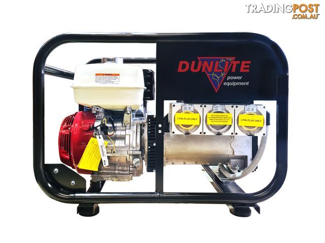 8 KVA Honda Powered Generator With RCD and Sturdy Frame V2 Dunlite DGUH7S-2-RCD2