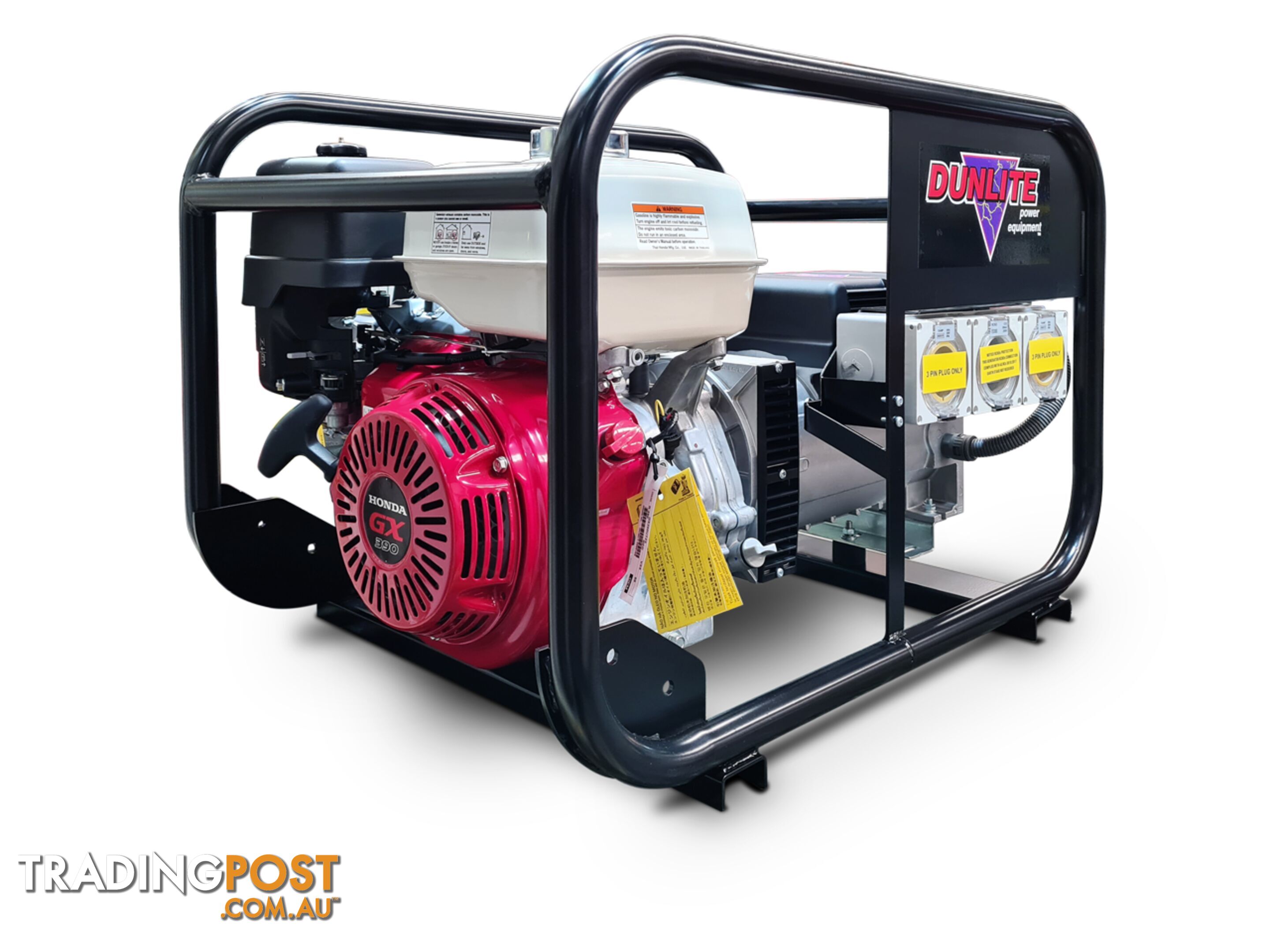 8 KVA Honda Powered Generator With RCD and Sturdy Frame V2 Dunlite DGUH7S-2-RCD2