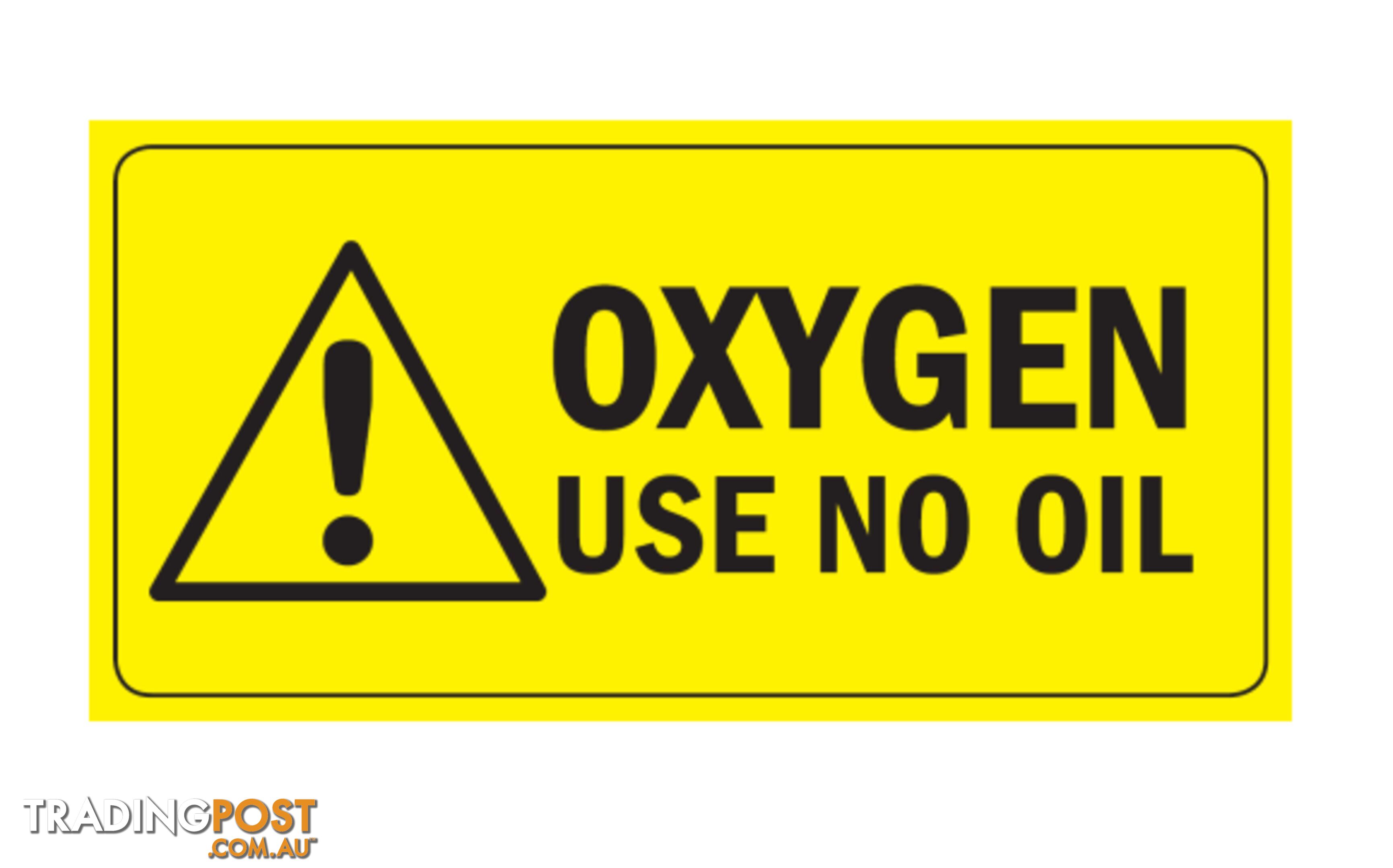 Label Oxygen For Outlet Point (1 Pack = 100 Labels) Tesuco W-MANLAB-01