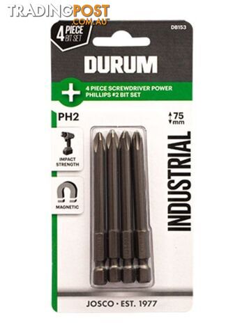 Phillips PH2 4PC 75mm Durum DB153