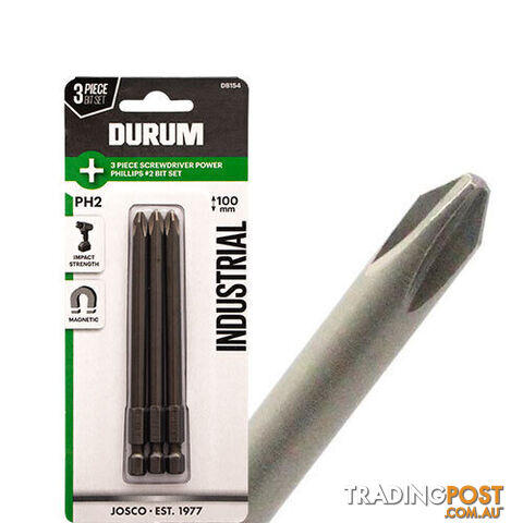 Pbit Phillips PH2 3PC 100mm Durum DB154