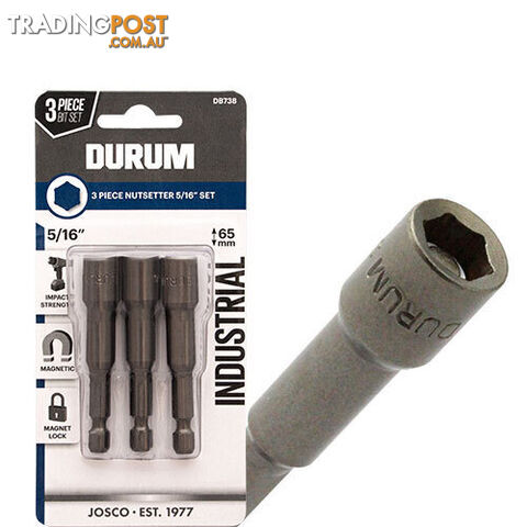 Nutsetter 5/16″ x 65mm 3pcs Durum DB738