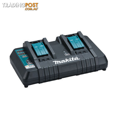 18V Lithium-Ion Dual Port Rapid Battery Charger Makita DC18RD