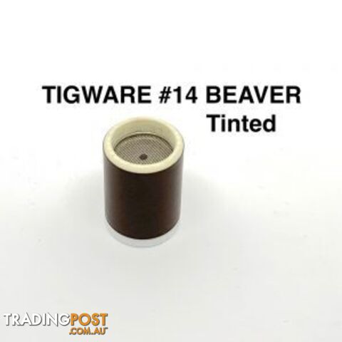 DC TIG Black Tinted Ceramic Nozzle Size 14 For 9/20 and 17/18/16 Series Torches