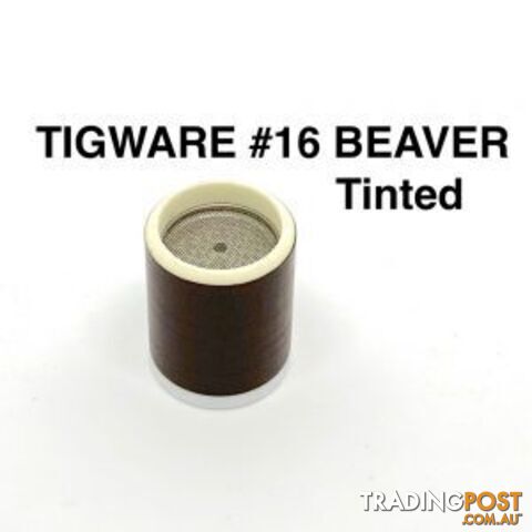 DC TIG Black Tinted Ceramic Nozzle Size 16 For 9/20 and 17/18/16 Series Torches