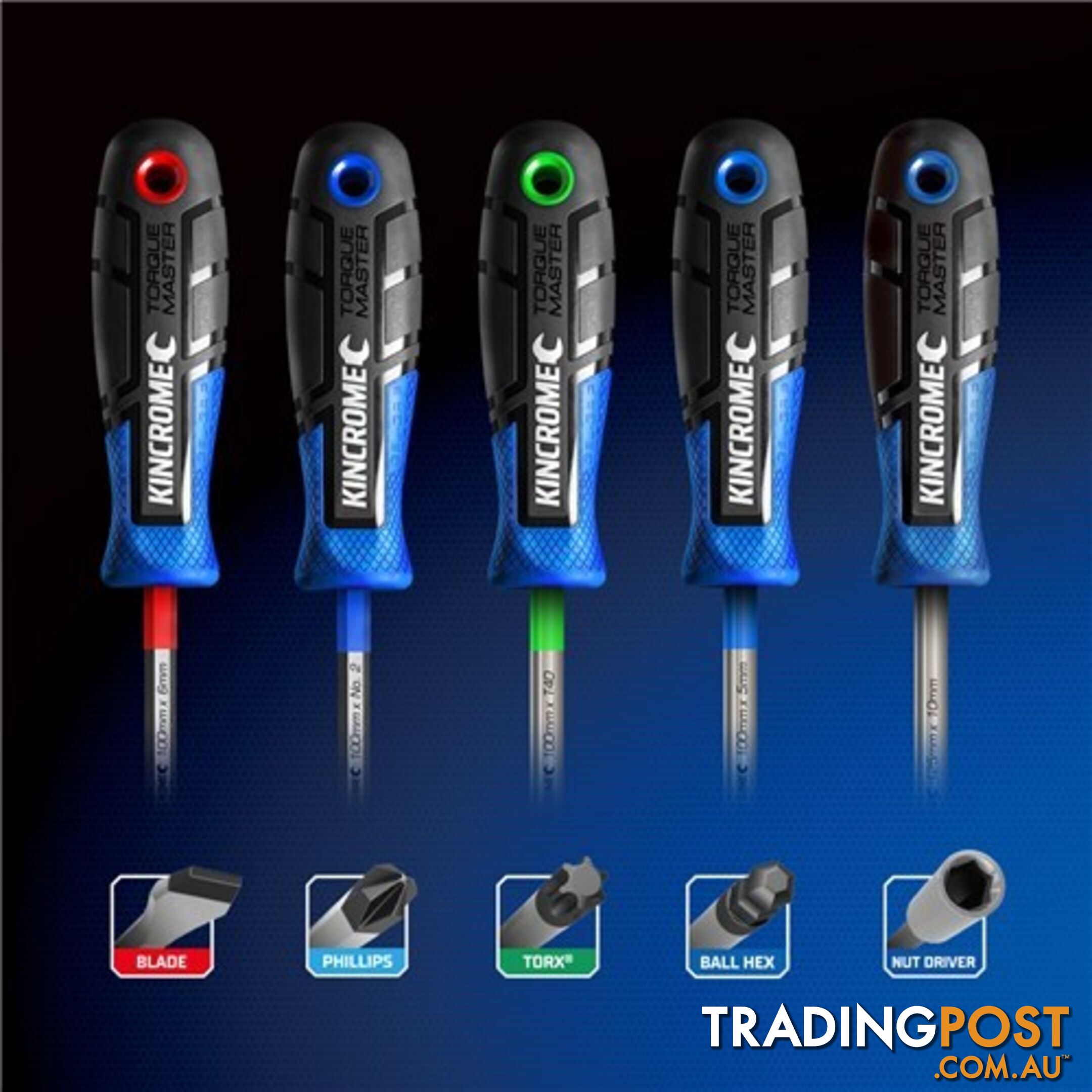 TorquemasterÂ® Blade Screwdriver 5 X 100mm Kincrome K5536