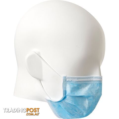 Disposable Face Mask Blue 3 Ply Pack of 50 Prochoice DFMB