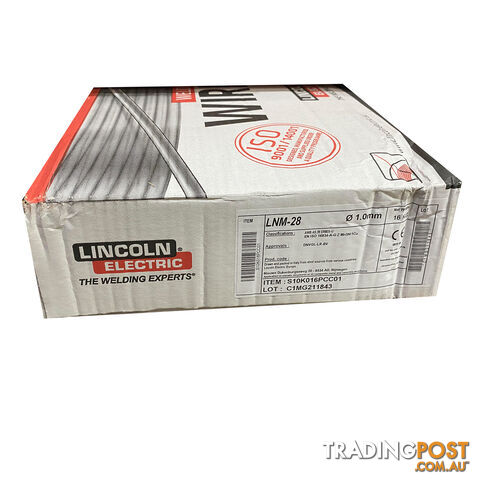 LNM-28 CORTEN 1.0mm 15 Kg ER80S-G Low Alloy Solid Welding Wire Lincoln S10K016PCC01