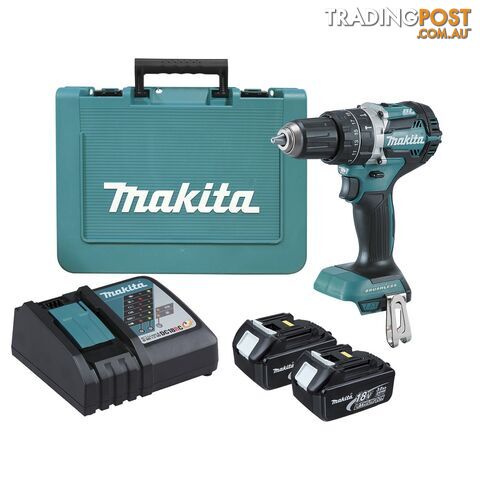 Hammer Driver Drill 18V 60 Nm Torque Brushless Makita DHP484SFE