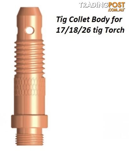 Collet Body 1.0mm For 17/18/26 Torch Pkt : 5