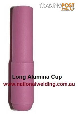 Long Alumina Cup Size 5 (8.0mm) For 17/18/26 Torch 10N49L Pkt :2