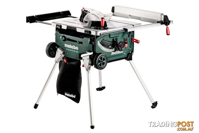 Table Saw Cordless TS 36-18 LTX BL 254 With Stand and Trolley Function (Tool Only) Metabo 613025850