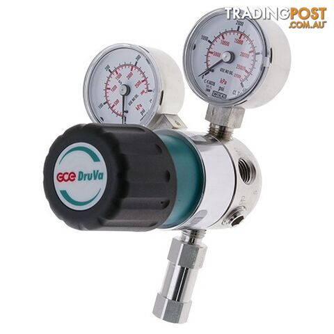 Single Stage DruVa 1S Regulator 6.0 Purity Chrome Plated In: 23,000 kPa Out:...