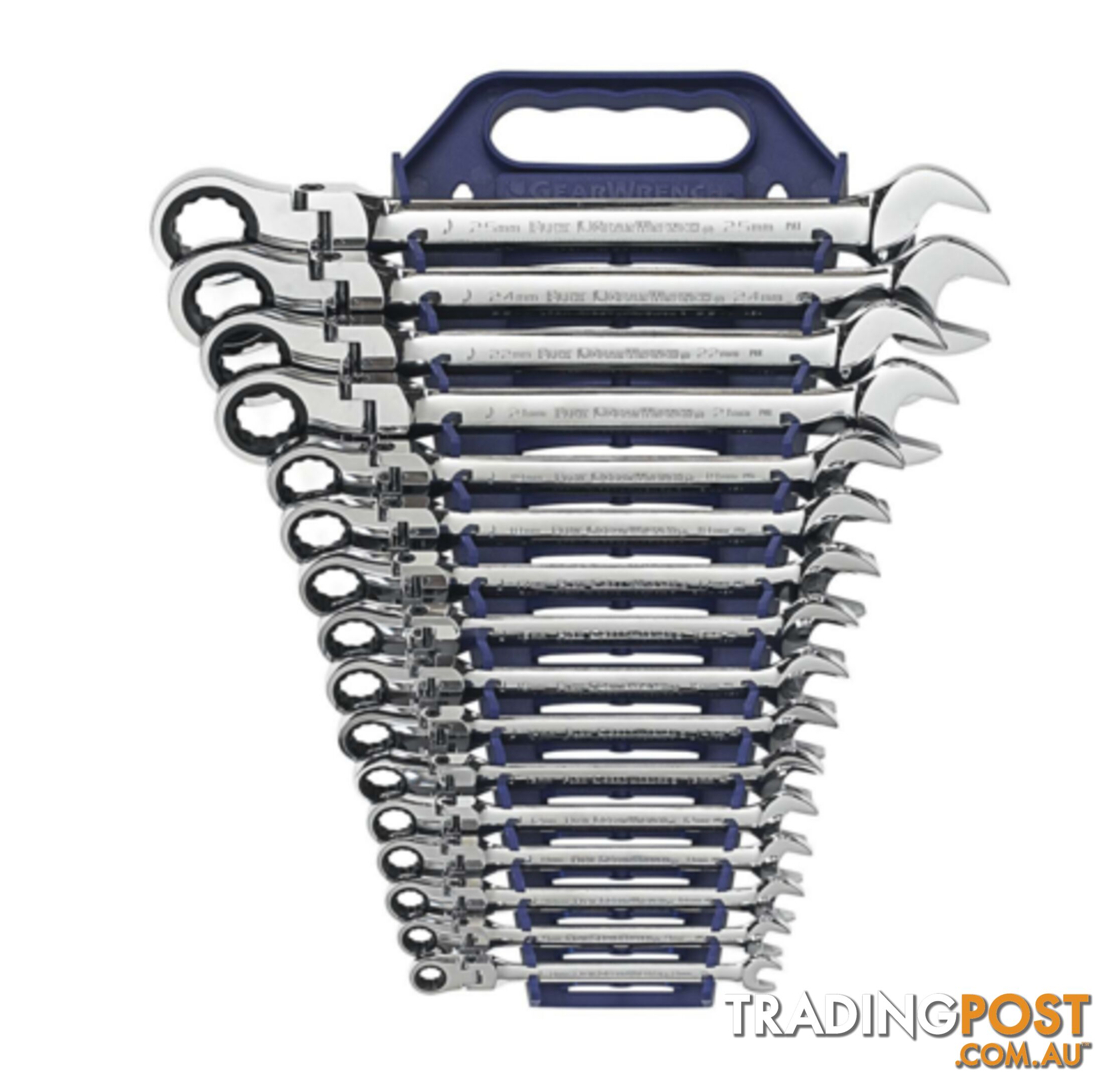 16 pc Flex Comb Rat Wrench Set Metric