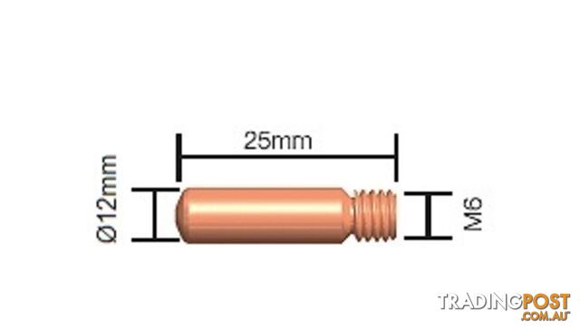 1.2mm Contact Tip Standard Duty (Tweco Style 1) 11-45 Pkt : 10