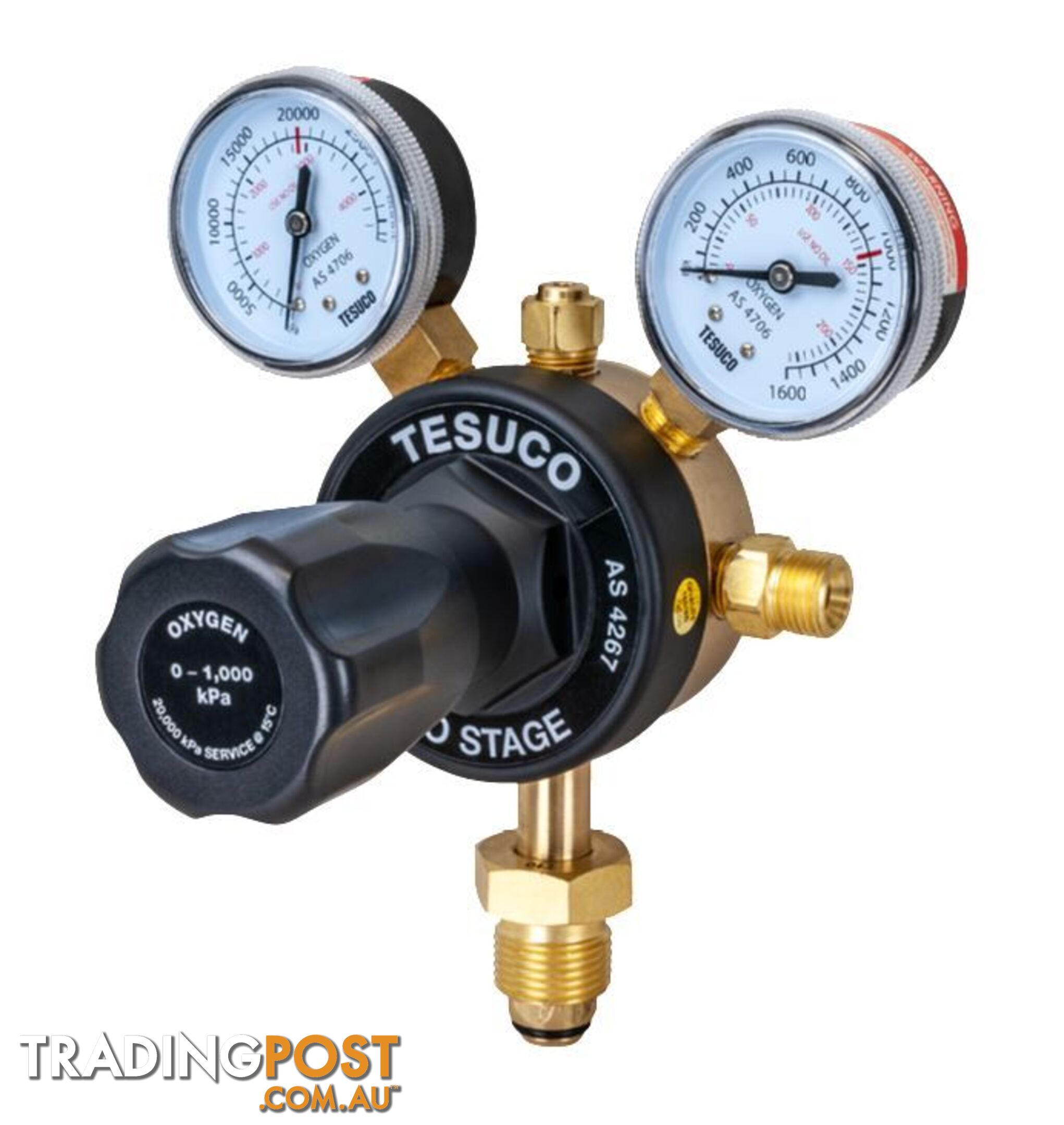 Regulator 2 Stage Bottom Entry Oxygen Type 10 RT2BOX10