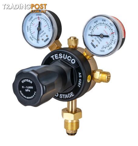 Regulator 2 Stage Bottom Entry Oxygen Type 10 RT2BOX10