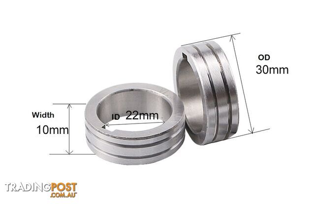 0.9-1.2mm Aluminium wire Drive / Feed Rolls 30mm OD 22mm ID AS4449-12