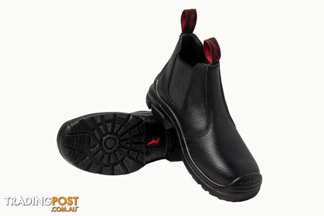 Black Elastic Slip on Boots Steel Capped Aus Size 9 Cougar E101BR-9 - photo 2 of 4