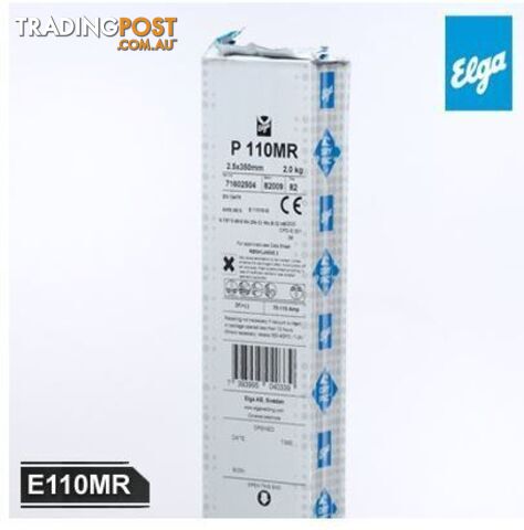 Electrodes Low Hydrogen P110MR DryPac 4.0mm 2kg Elga E110MR40S