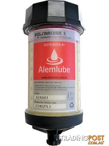 E 240cc PL1 - Single Point Grease Lubricators Pulsarlube Alemlube E240PL1