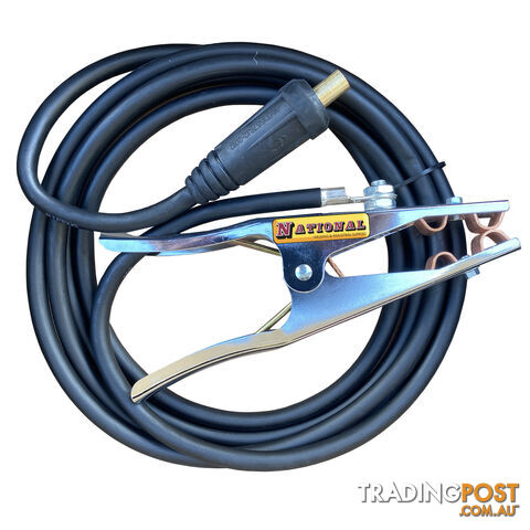 Earth Lead 25mm Sq ZW25 4 Metres 35/50 Dinse Connector EL254