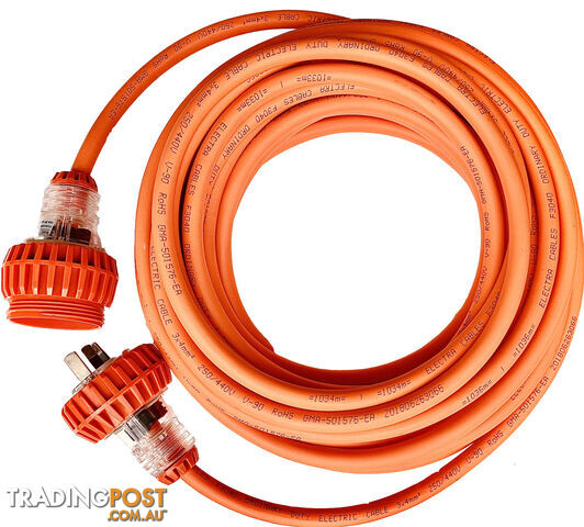 Extension Lead 4MM² Cable 25 Metres 15A Plug 240V ELF304015A-25M - photo 2 of 3