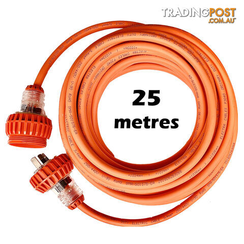 Extension Lead 4MM² Cable 25 Metres 15A Plug 240V ELF304015A-25M