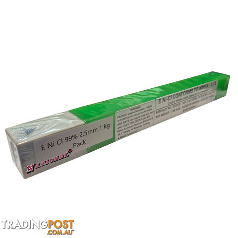 Nickel Electrodes For Cast Iron E Ni CL 99% 2.50 X 350mm 1 Kg ENI99251 Pack