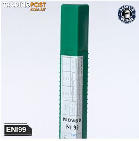 Nickel Electrodes For Cast Iron Manual Arc Ni99 2.5mm 1kg Pack Proweld ENI9925M