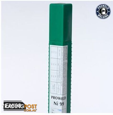 Nickel Electrodes For Cast Iron Manual Arc Ni99 4.0mm 1kg Pack Proweld ENI9940M