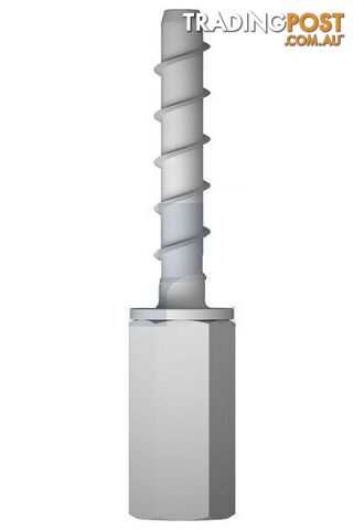 Zinc Flake Silver Finish XBolt Pro - Vertical Hanger Concrete Screw Hobson