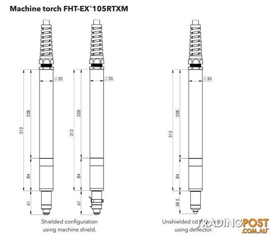 105 Plasma Arc Machine Torch 15 Metres EX-5-240-005 - photo 3 of 10
