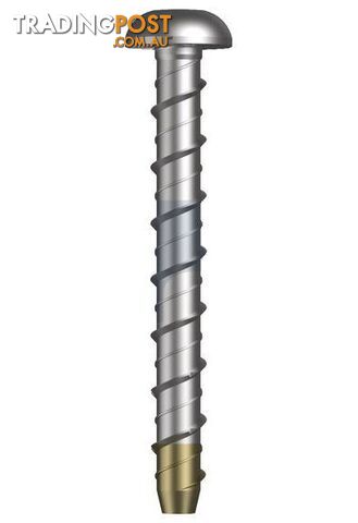 Bi-Metal 316 Stainless Finish XBolt Pro - Dome Head Concrete Screw Hobson