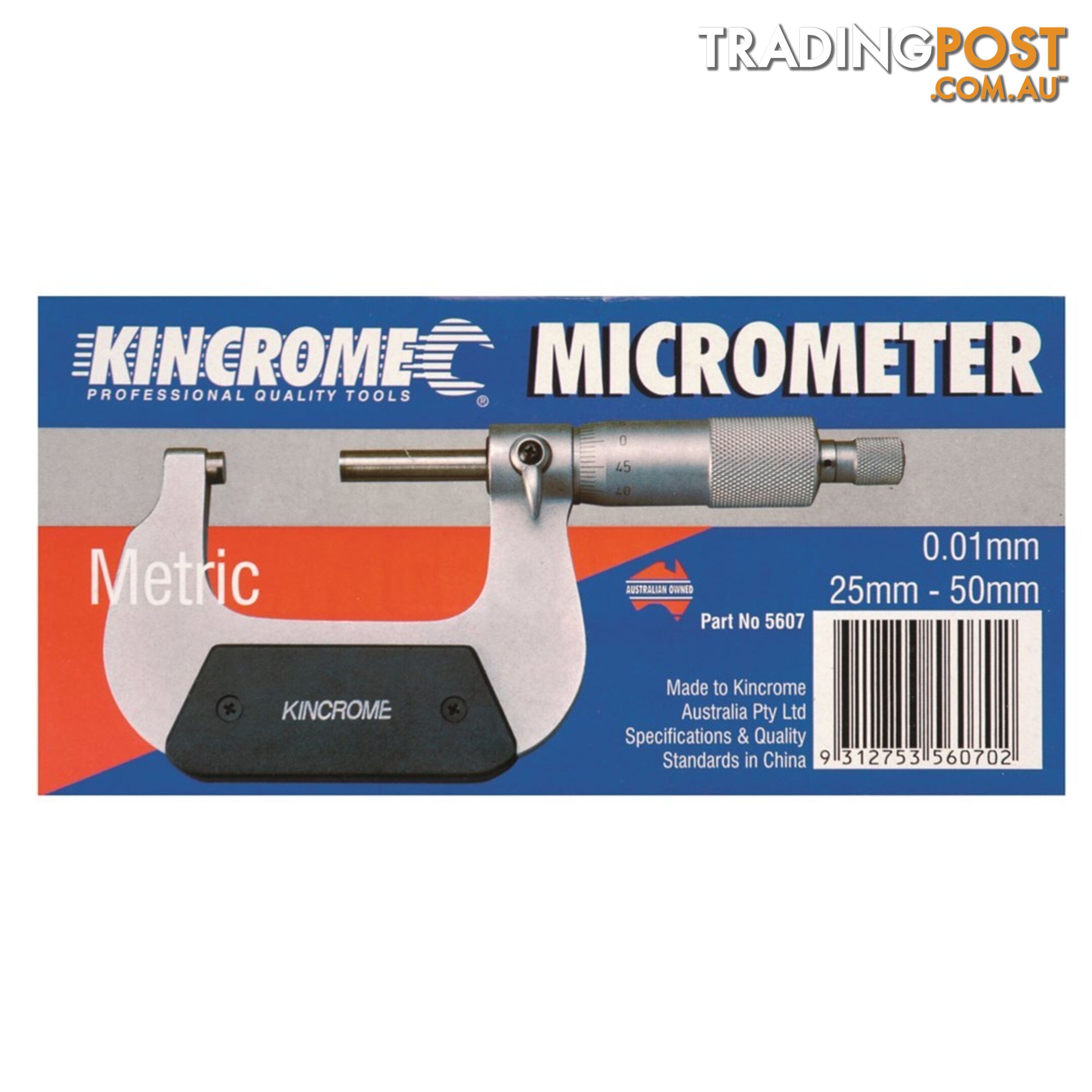 Micrometer External 25-50mm 5607 Kincrome 5607