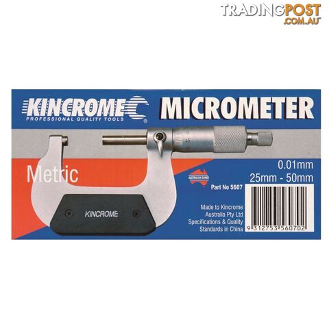 Micrometer External 25-50mm 5607 Kincrome 5607