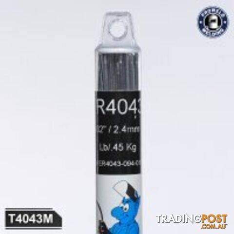 4043 TIG Rod 3.2mm 0.45kg Tube T404332M
