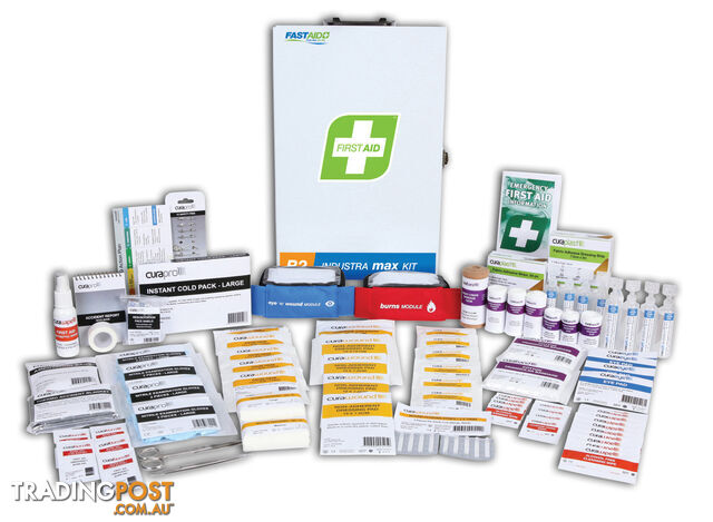 R2 Industra Max First Aid Kit Metal Wall Mount FAR2I10