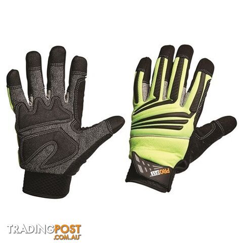 Cut 5 Hi-Vis Mechanics Gloves Pro Choice PTYC