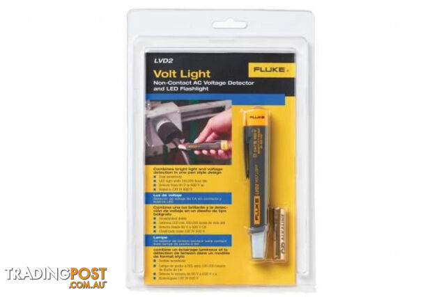 Non-Contact Voltage Tester Voltage Detector And Led Flashlight Pen Style FLULVD2 - photo 3 of 4