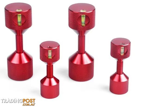4 x Flange Two Hole Pin Red Aluminum Two Hole Alignment Pins With Level