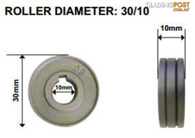 Feedroller 30mm OD 10mm ID Unimig FR3010 - photo 2 of 3