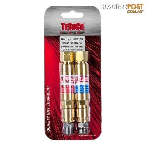 Flashback Arrestor Oxygen/Fuel Std Flow Q/A Coupler Reg End FRQD4D