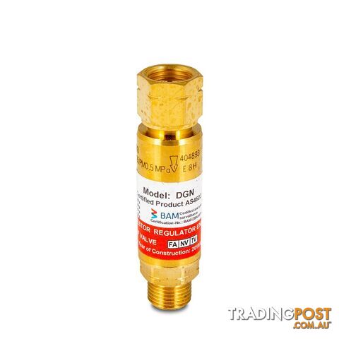 Ibeda Flashback Arrestor Fuel Gas Standard Flow Regulator End FRSFD