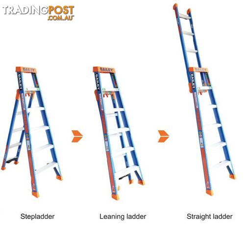 Fibreglass Ladder 1.8 Metres Multipurpose Step/Leaning/Straight Bailey FS13884