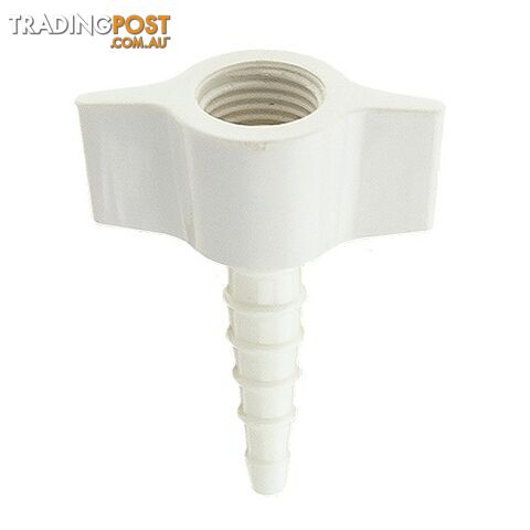 Hose Barb Connection White For Medical Oxygen (1 Pack = 10 Units)