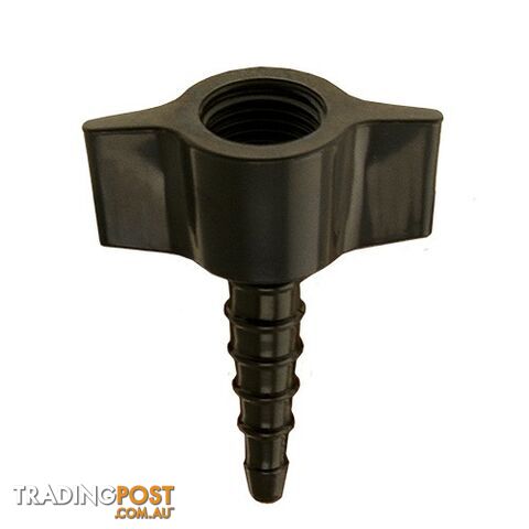 Hose Barb Connection Black for Medical Air (1 Pack = 10 Units)