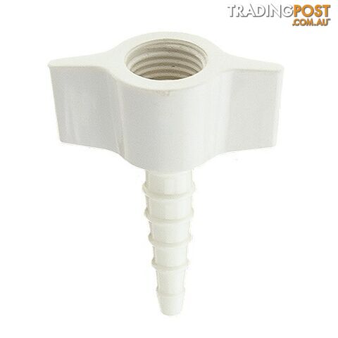 Hose Barb Connection White For Medical Oxygen (1 Pack = 10 Units)