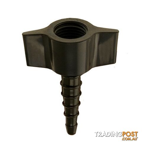 Hose Barb Connection Black for Medical Air (1 Pack = 10 Units)