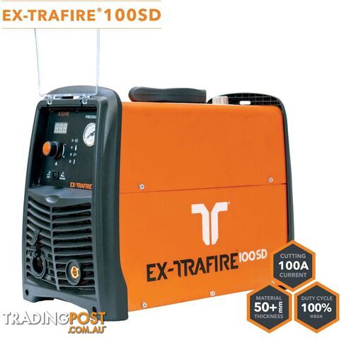 Plasma Cutter 100SD With 8 Metres Hand Torch Ex-Trafire100SD